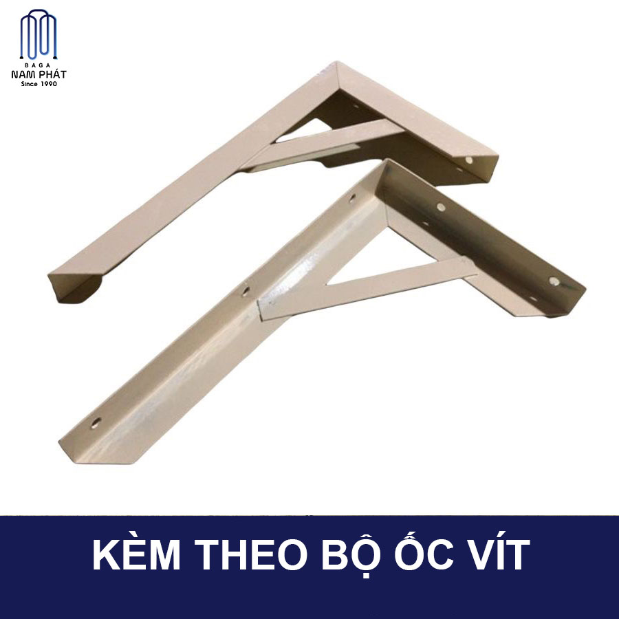 [BÁN THEO CÁI] Giá Đỡ chịu lực chữ L, eke, giá để kệ Nam Phát 20cm 30cm dày 2 li