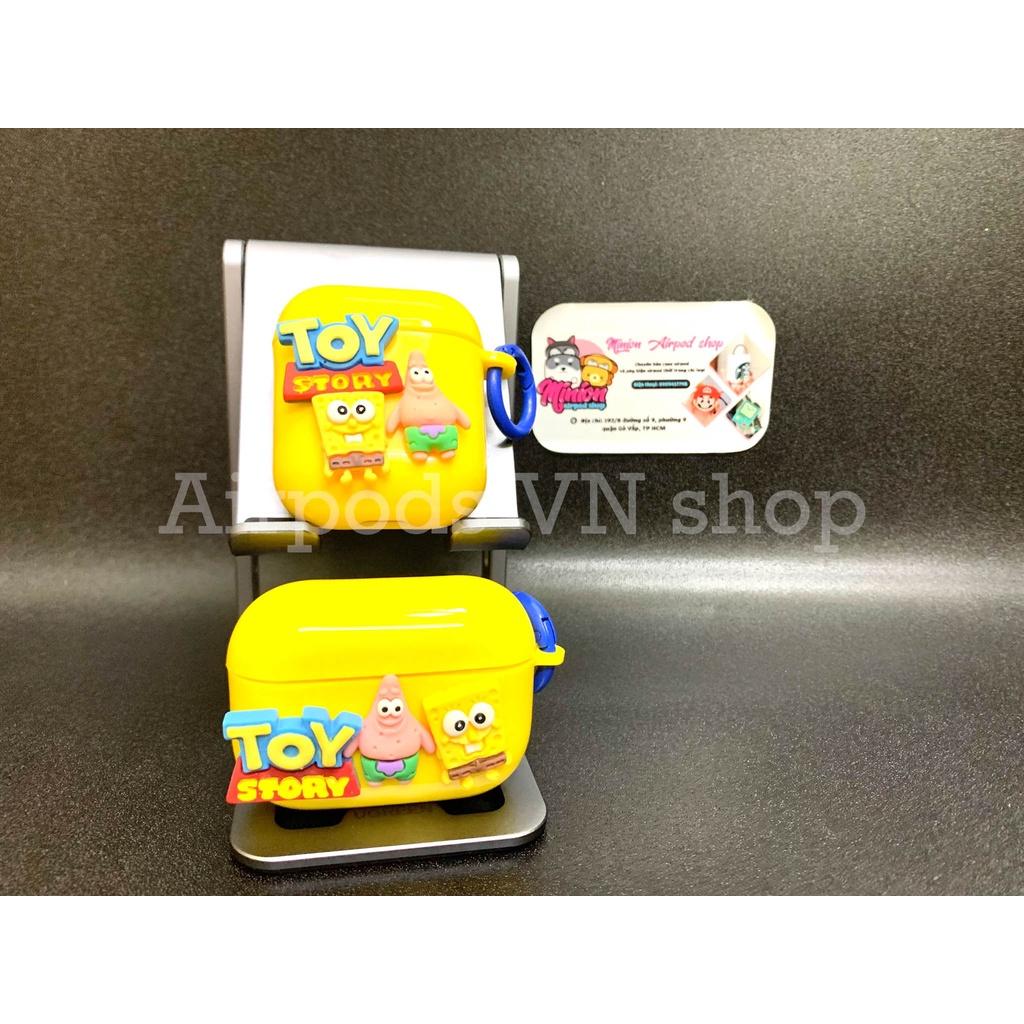 Bao Case Ốp dành cho Airpods 1/2 và Airpods Pro toy story vàng hình đẹp cao cấp