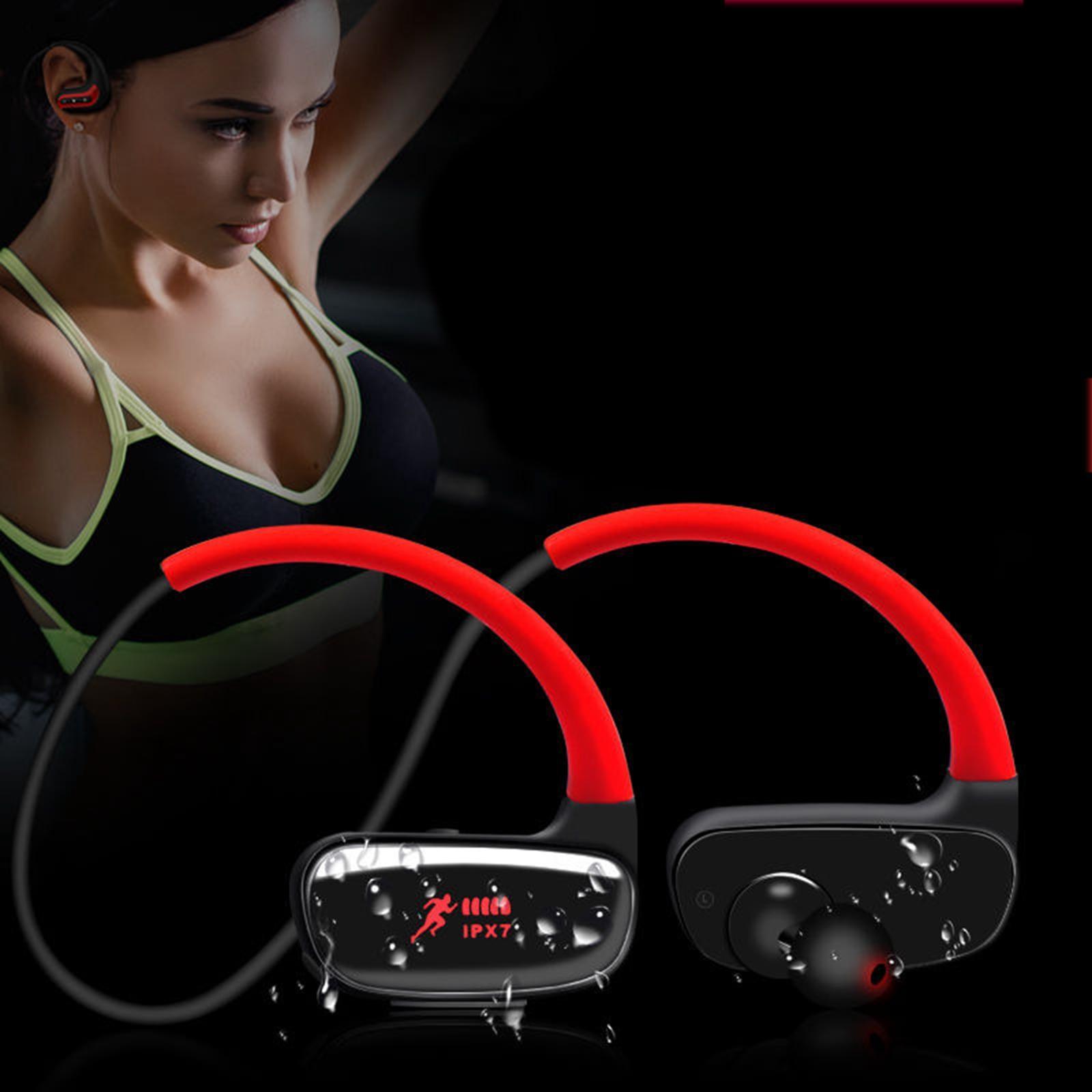 Bluetooth Headphones IPX7 Waterproof HD Stereo Sweatproof Sports Earphones for Gym