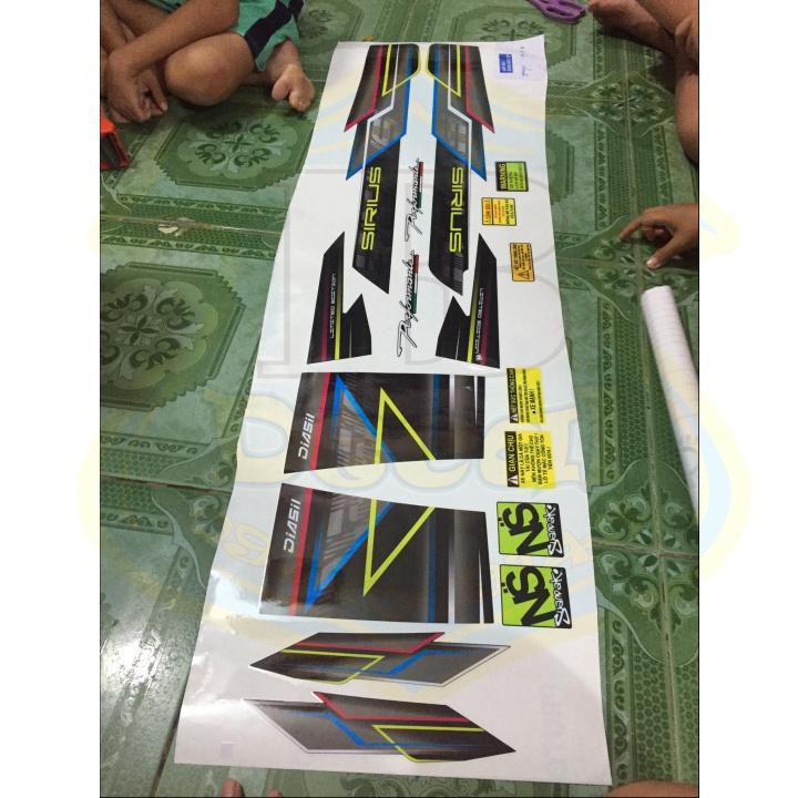 Tem rời xe SIRIUS DÁN XE ĐEN