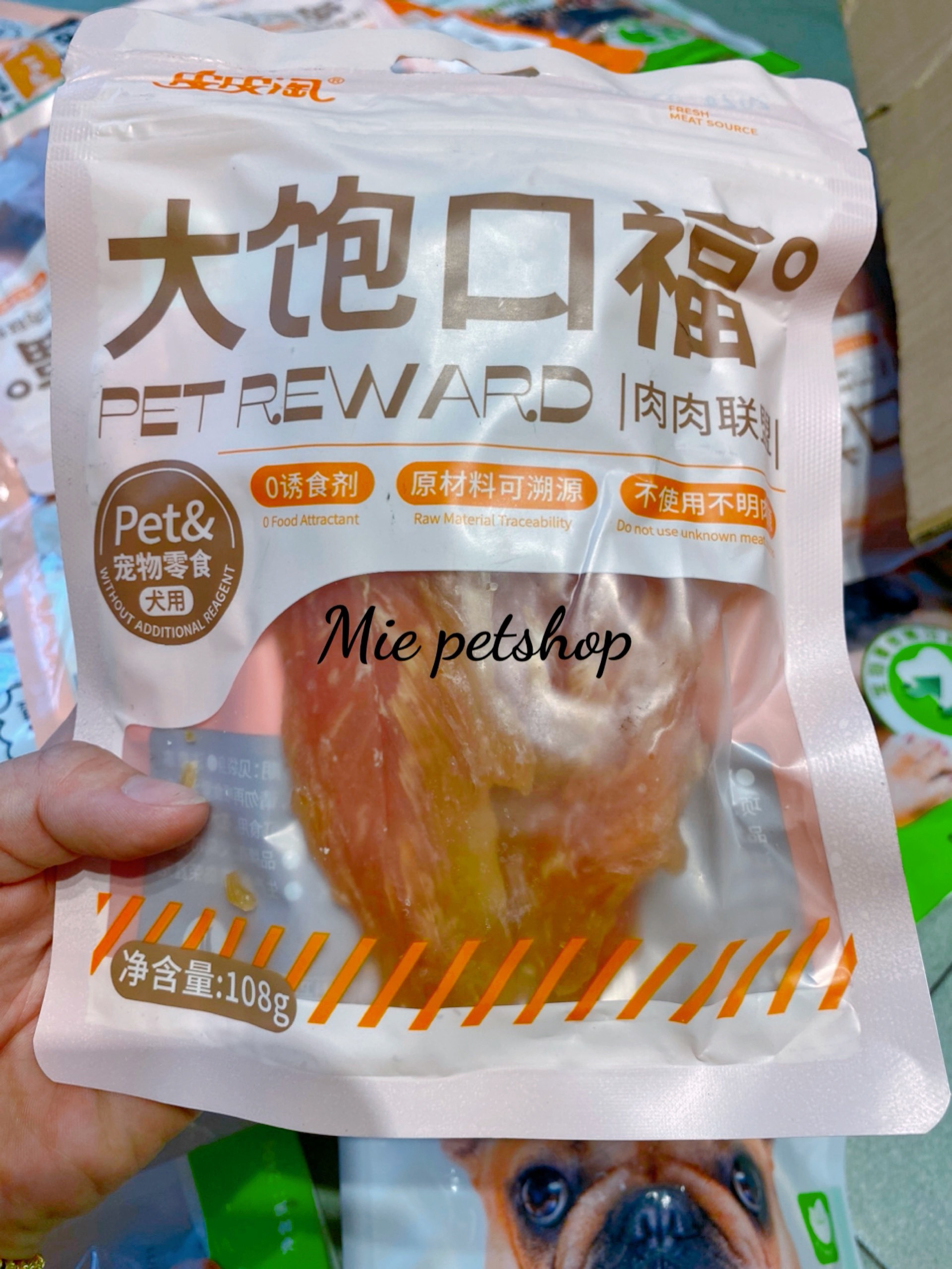 BÁNH THƯỞNG - THỊT BÒ VIÊN - ỨC GÀ SẤY - XƯƠNG CUỐN GÀ SẤY TAOTAOPET TÚI 100G CHO CHÓ MÈO