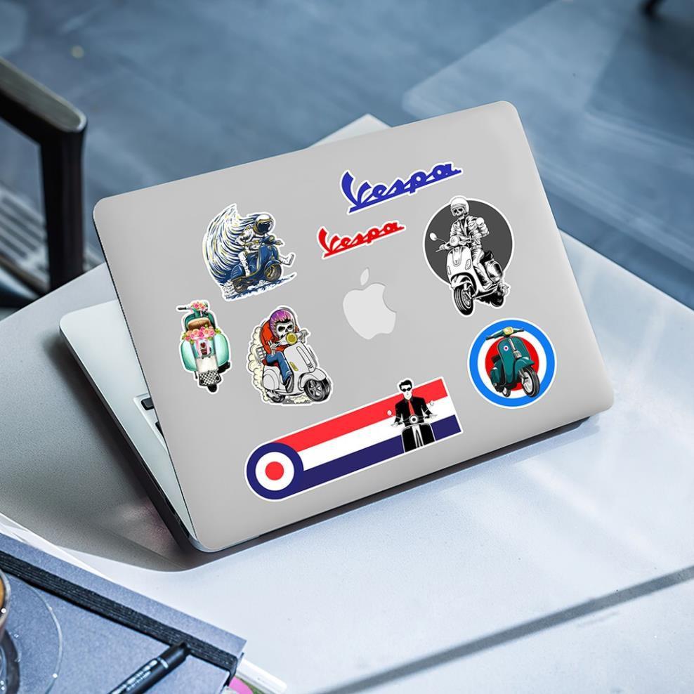 Sticker Vespa | Dán Nón Bảo Hiêm, Điện Thoại, Laptop, Bình Nước...Chống Nước, Chống Bay Màu