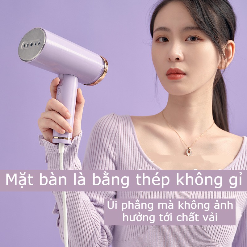 Bàn là hơi nước cầm tay cao cấp Chigo - Máy là hơi nước cầm tay công suất lớn 1200W - Bàn ủi hơi nước thông minh, gấp gọn tiết kiệm không gian, bình nước tháo rời -tặng kèm đầu chuyển đổi