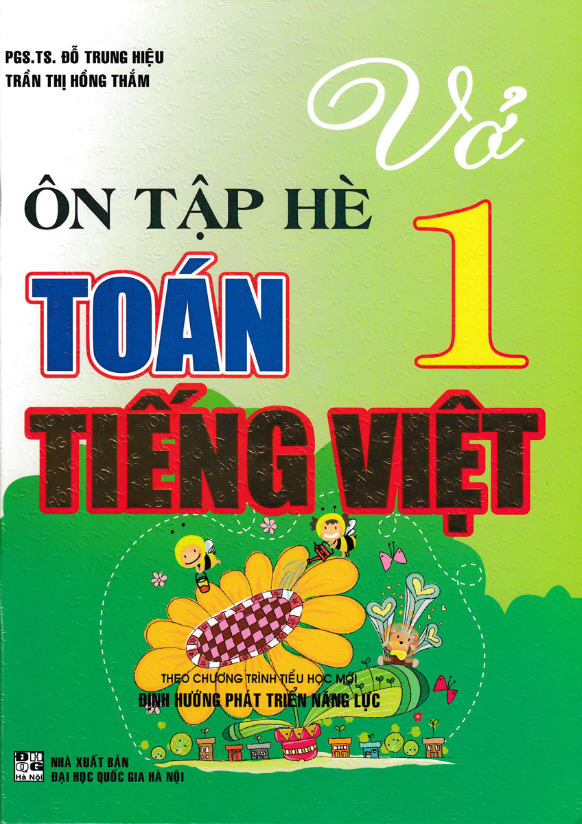 Combo Vở Ôn Tập Hè Toán - Tiếng Việt - Tiếng Anh Tiểu Học (Bộ 5 Cuốn)