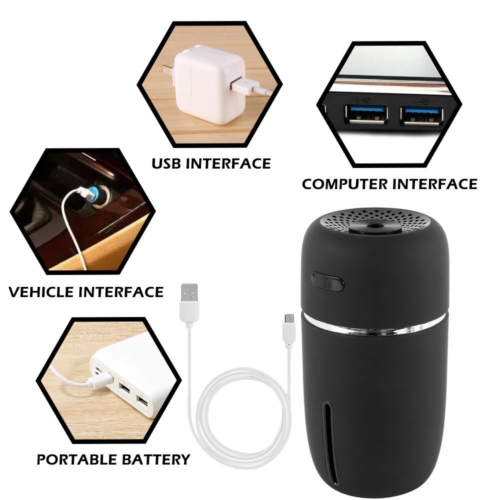 Máy Tạo Độ Ẩm Phun Sương 200ML USB Có Đèn LED Máy Tạo Độ Ẩm Phun Sương Tinh Máy Khuếch Tán Tinh Dầu Phun Sương Tạo Cho Tự Động nhà Văn Phòng