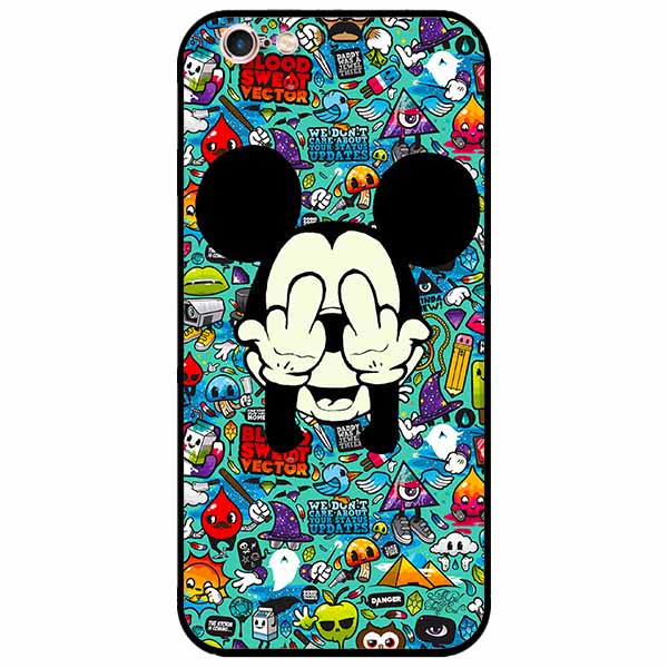 Ốp lưng in cho Iphone 6/ 6s Mẫu Chuột Che Mắt