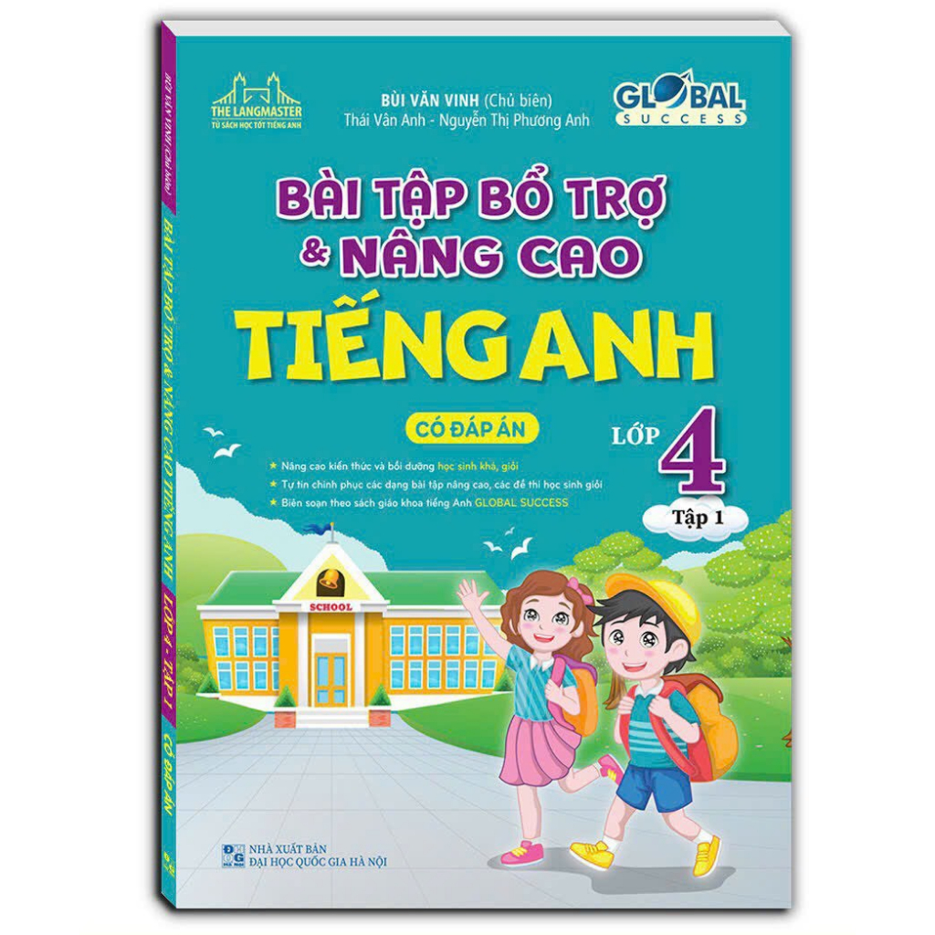 Hình ảnh Sách - GLOBAL SUCCESS - Bài tập bổ trợ và nâng cao tiếng anh lớp 4 tập 1 (có đáp án)