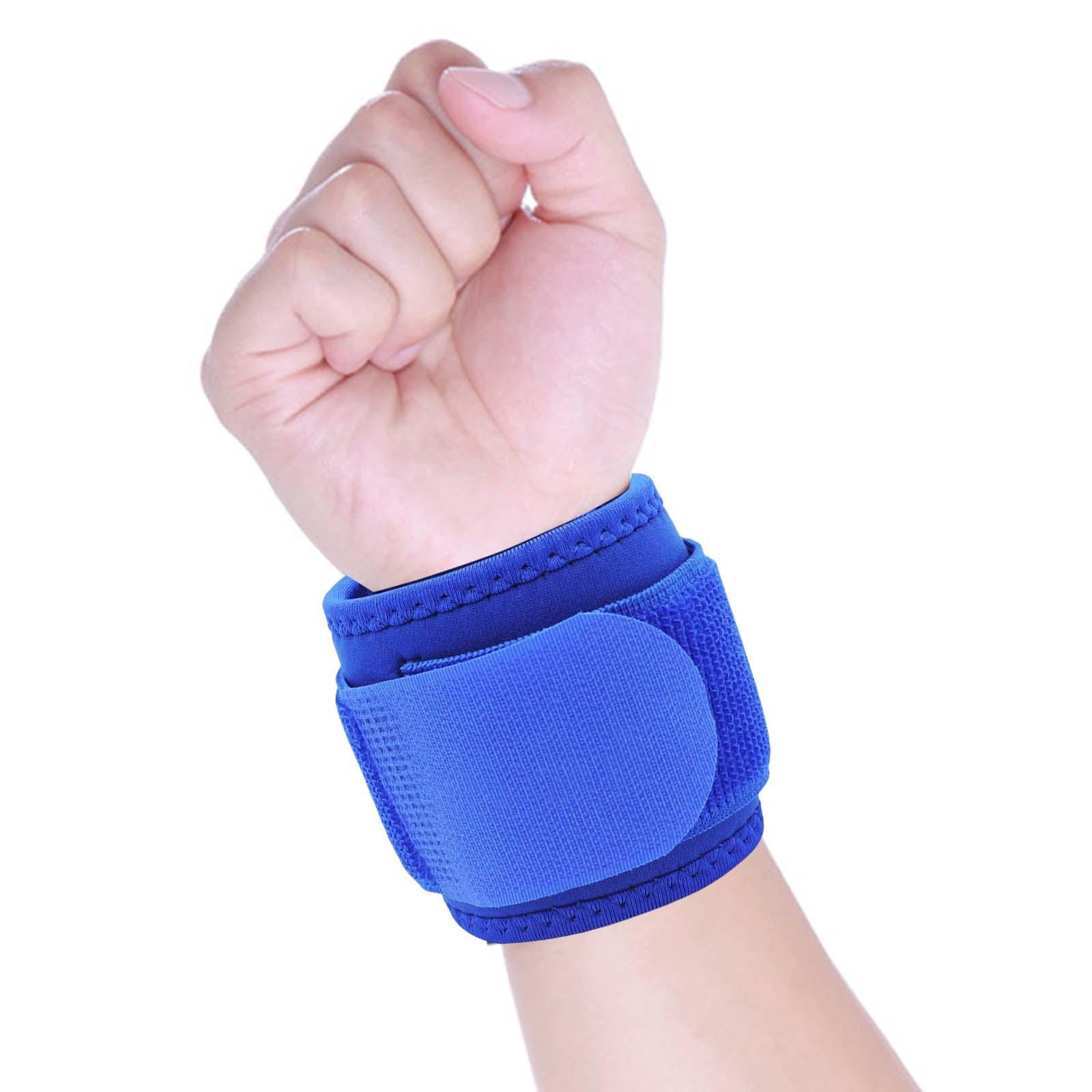 Wrist Compression Strap Protection Wrist Band Blue