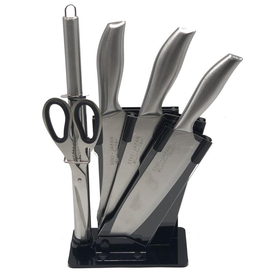 Bộ dao Nhật Bản 6 món CHẤT LIỆU INOX CỨNG CÁP - BỀN ĐẸP Thiết Kế Thông Minh- Dễ Vệ Sinh