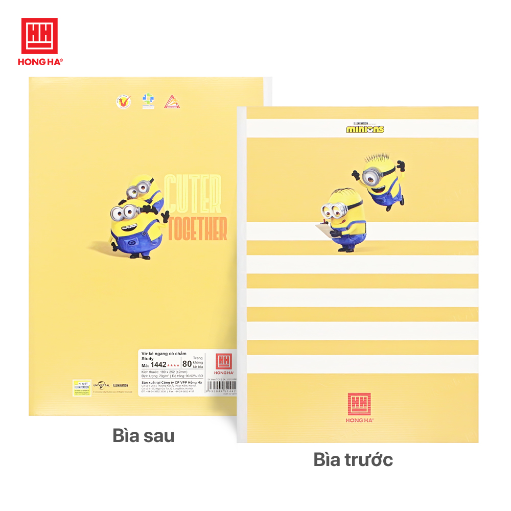 Vở kẻ ngang 80 trang Minions - Hồng Hà - 1442