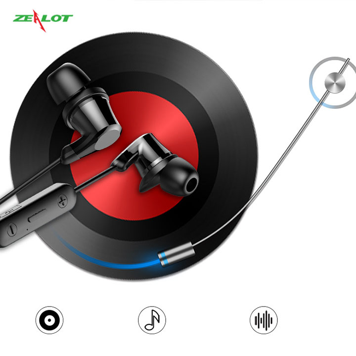 Tai nghe bluetooth Zealot không dây nhét tai phong cách thể thao hàng chính hãng