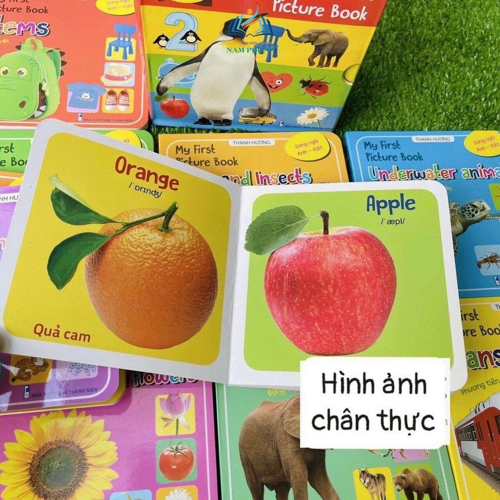 Sách - Bộ Thẻ Học Thông Minh Dạng Sách - My First Picture Book Thư Viện Hình Ảnh Đầu Tiên Cho Bé Từ 0 6 Tuổi Song Ngữ