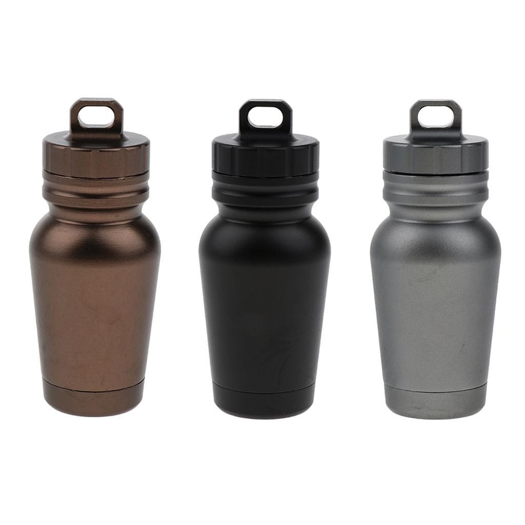 Outdoor Storage Container Case Pillbox Keyring Carry Cash Capsule
