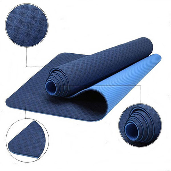 Thảm Tập Yoga ECO TPE 6mm 2 lớp Đại Nam Sport (Xanh Dương)