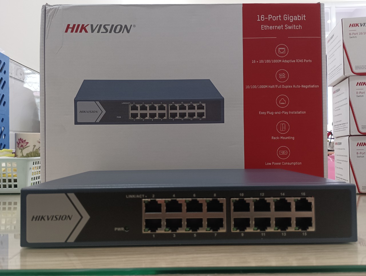 SWITCH HIKVISION DS-3E0516-E(B) - HÀNG CHÍNH HÃNG