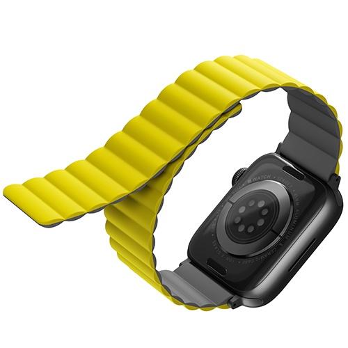 Dây đeo UNIQ Revix Reversible Magnetic Silicone Strap (42/44/45mm) For Apple Watch 1~8/ SE Hàng Chính Hãng