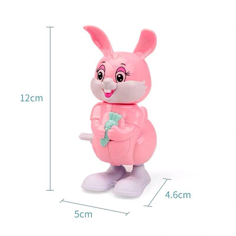 Đồ Chơi Cho Bé Đồ Chơi Chạy Cót Thỏ Nhún Nhảy, Đầu Xoay 360 Độ Cho Bé Thỏa Sức Vui Chơi, Kích Thích Vận Động