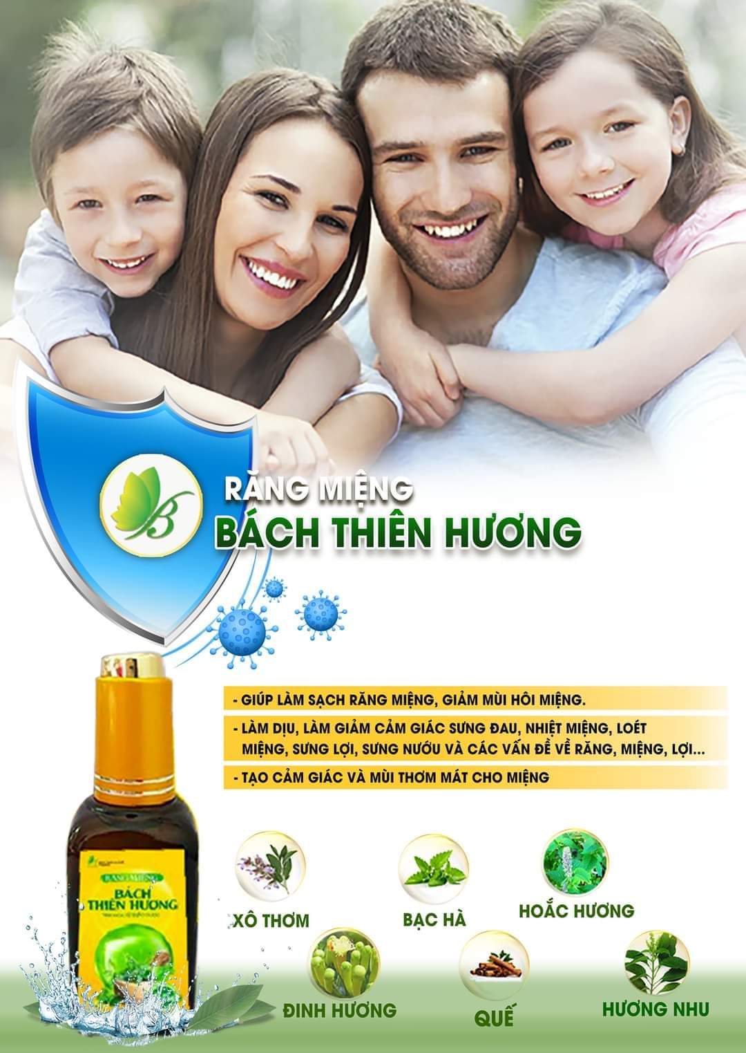 Bộ 2 Bách Thiên Hương chăm sóc Răng Miệng