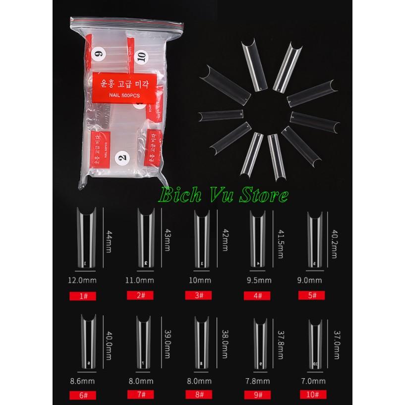Móng nối dài ống tre 100c/bich/ 10size