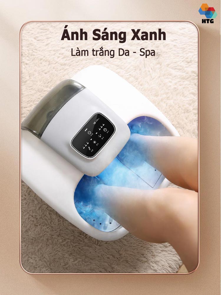 Máy xông hơi massage chân Leerkang LEK-818S massge nhiệt hồng ngoại 3 cấp, ánh sáng UV làm trắng khử trùng, có thể kết hợp sử dụng thảo dược, 4 in 1, hàng chính hãng