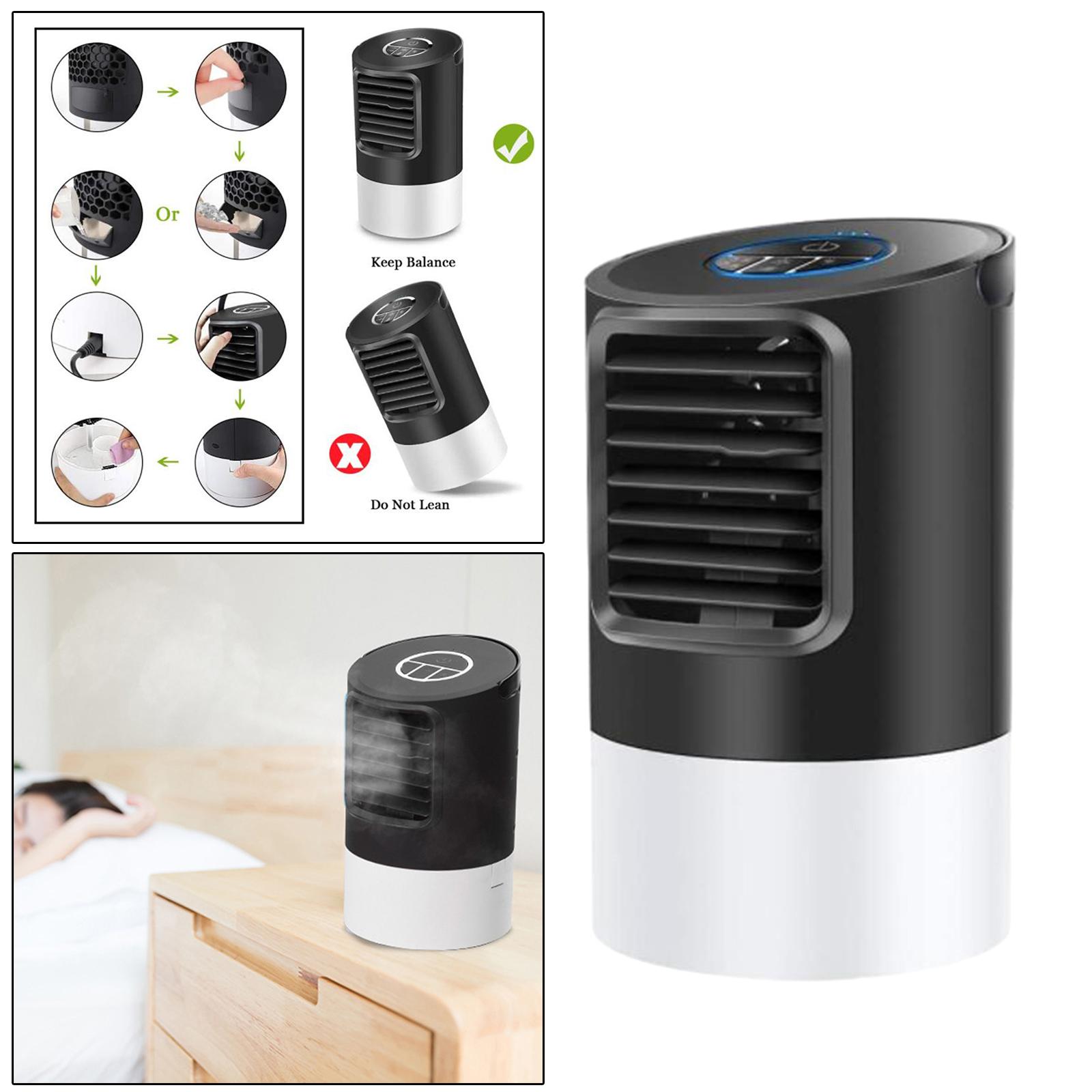 Mini Air Conditioner Fan Bedroom Air Cooler with Timer EU Plug