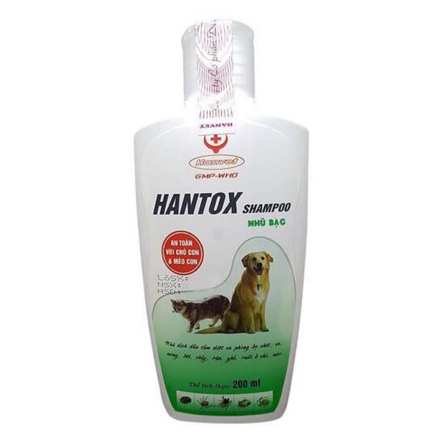 Sữa tắm trị ve rận Hantox xanh 200ml