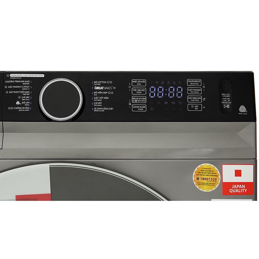 Máy giặt sấy Toshiba Inverter 10.5 kg TWD-BM115GF4V - Chỉ giao Hà Nội