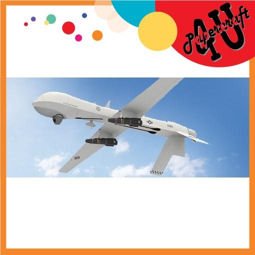 Mô hình giấy máy bay UAV MQ-1 Predator tỉ lệ 1/24