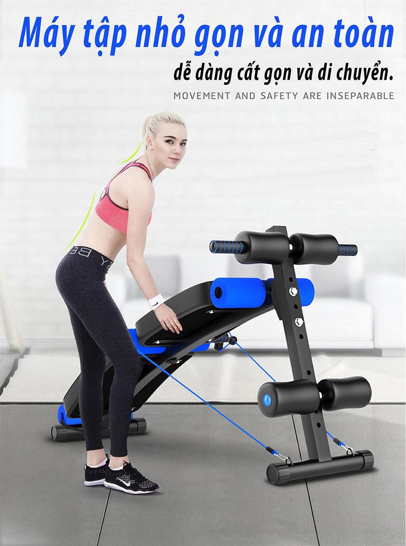 BG Ghế tập bụng DUMBBELL BENCH - máy tập thể dục, thể hình, tập gym đa năng phù hợp cho cả nam và nữ