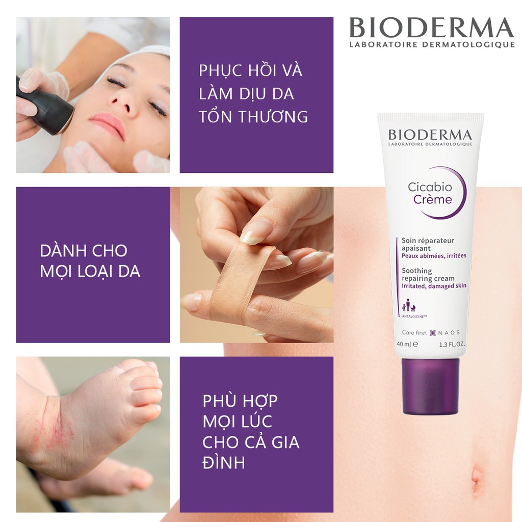 Kem Dưỡng Da BIODERMA CICABIO Cream 40ml - 28001