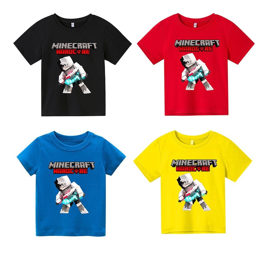 Áo thun trẻ em minecraft 3 Có size người lớn, King Cotton