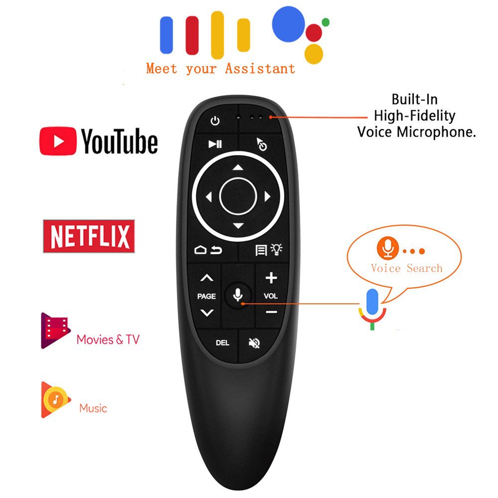 Bộ Điều khiển chuột bay tìm kiếm bằng giọng nói cho Tivi, TV-Box, Android-Box, Windows, Mac OS Remote Voice