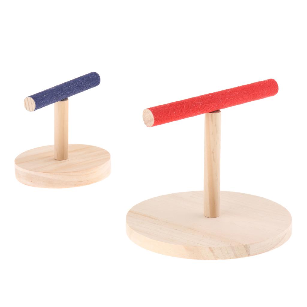 Birds Parrot Nest Cage Play Stand Perch Pet Bird Parrot Platform Toy 2 Pack