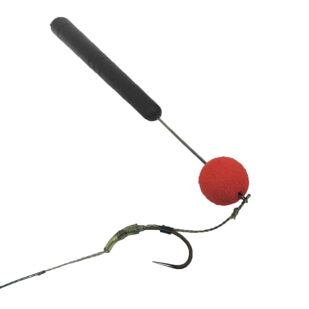 Baiting & Splicing Needle Fishing Bait Hook Needle Rigs Baiting Tool Black
