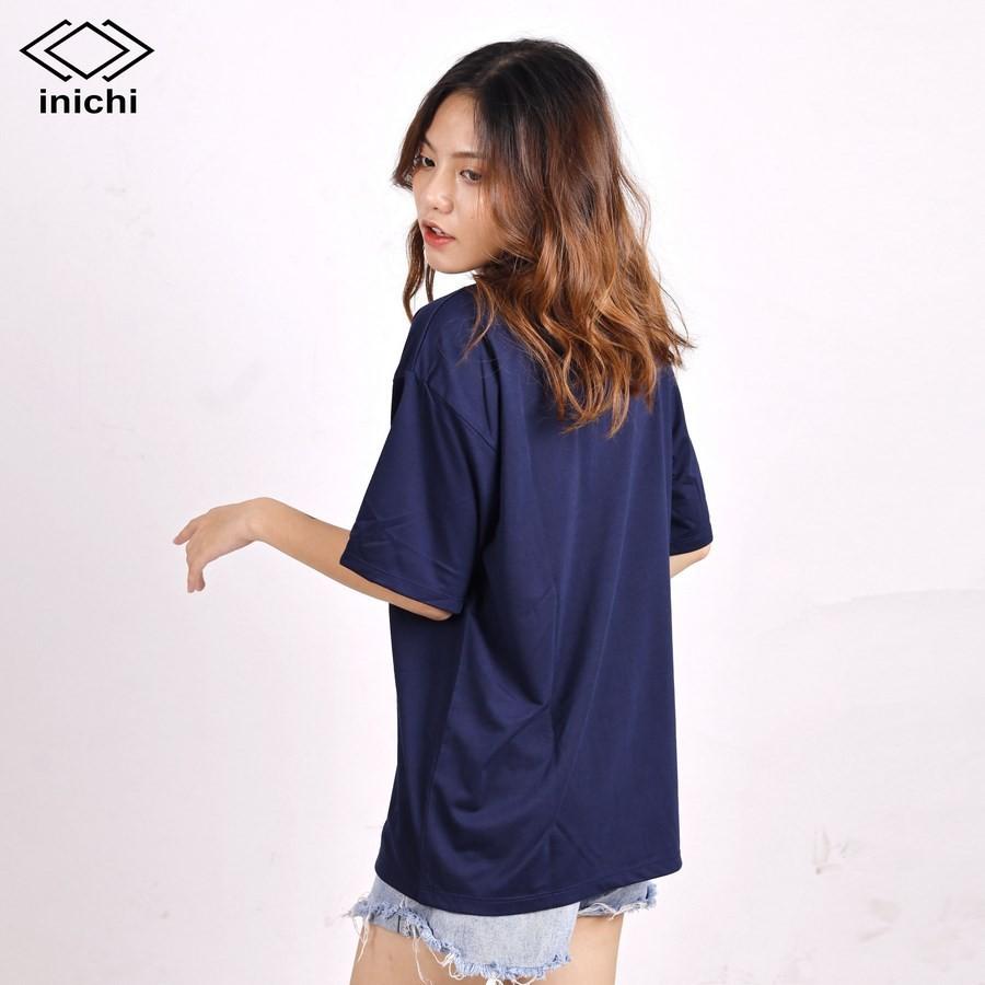 Áo thun tay lỡ INICHI IC579 form rộng cá tính in hình Love hoa 5 cánh