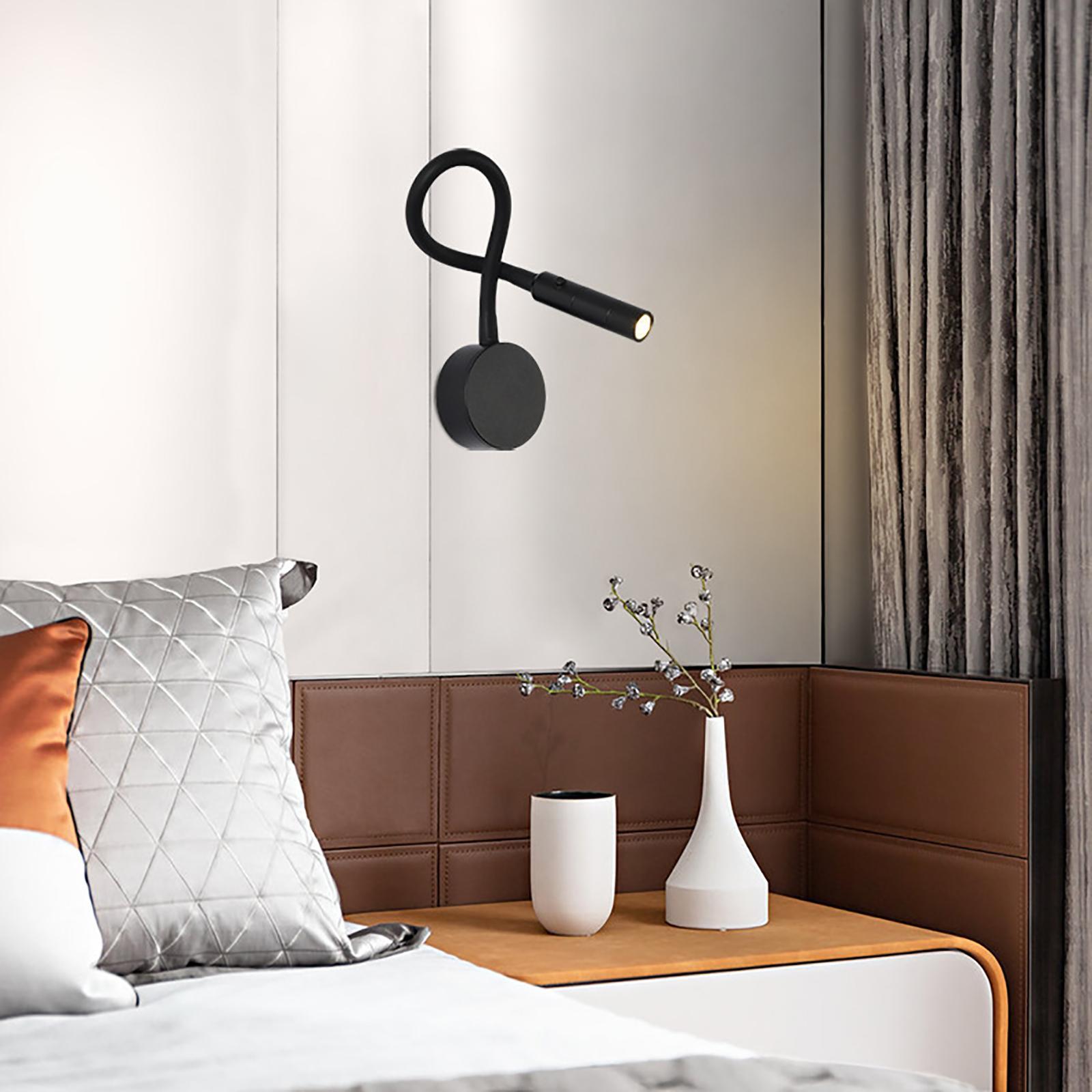 Minimalist LED Wall Lamp Fixture Flexible Hose 3W for Bedroom Loft Home