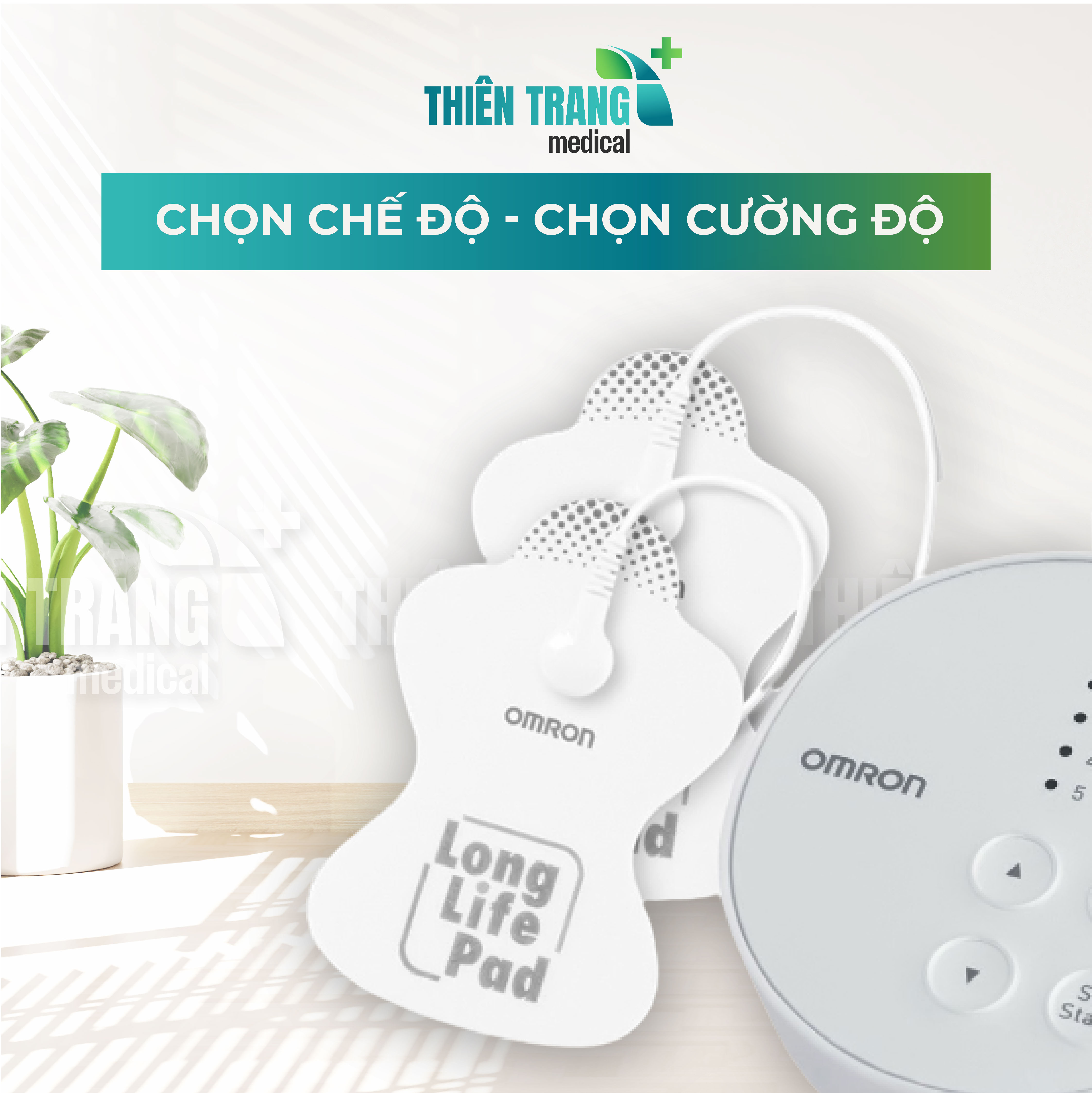 Máy Massage Xung Điện Trị Liệu OMRON HV-F013 Thiên Trang Medical