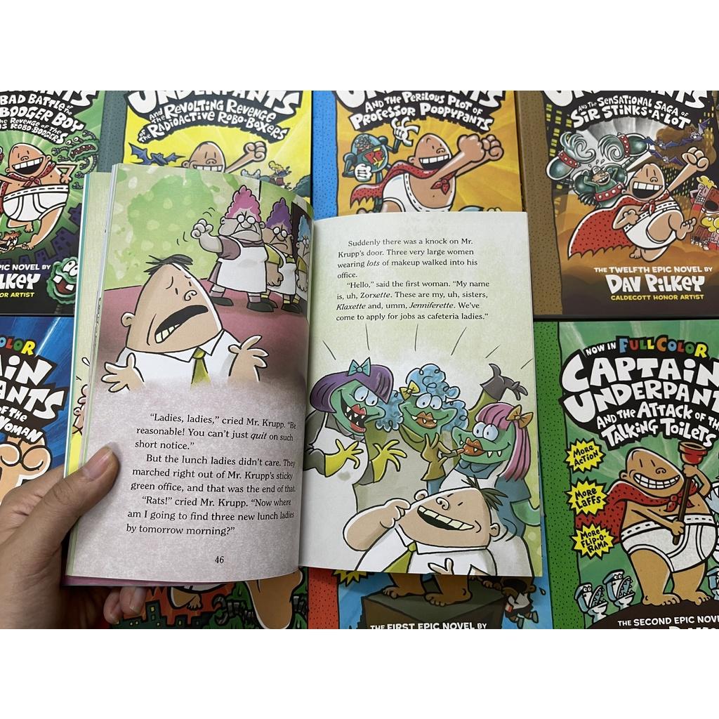Thuyền trưởng quần chíp - captain underpants nhập 12c kèm audio
