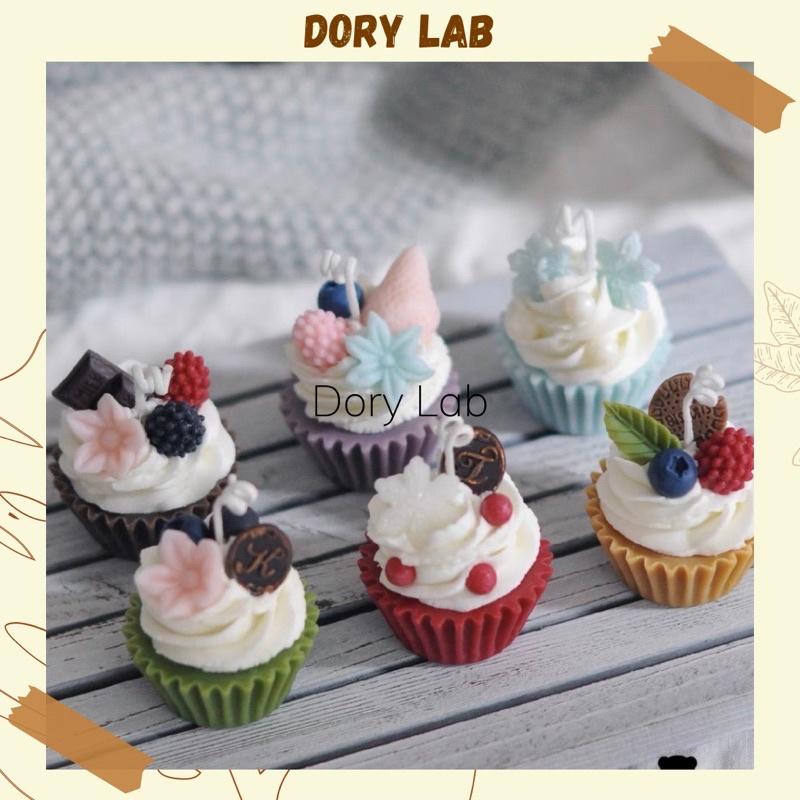 Nến Thơm Bánh Cupcake Mix Topping Nhiều Màu Sắc - Dory Lab