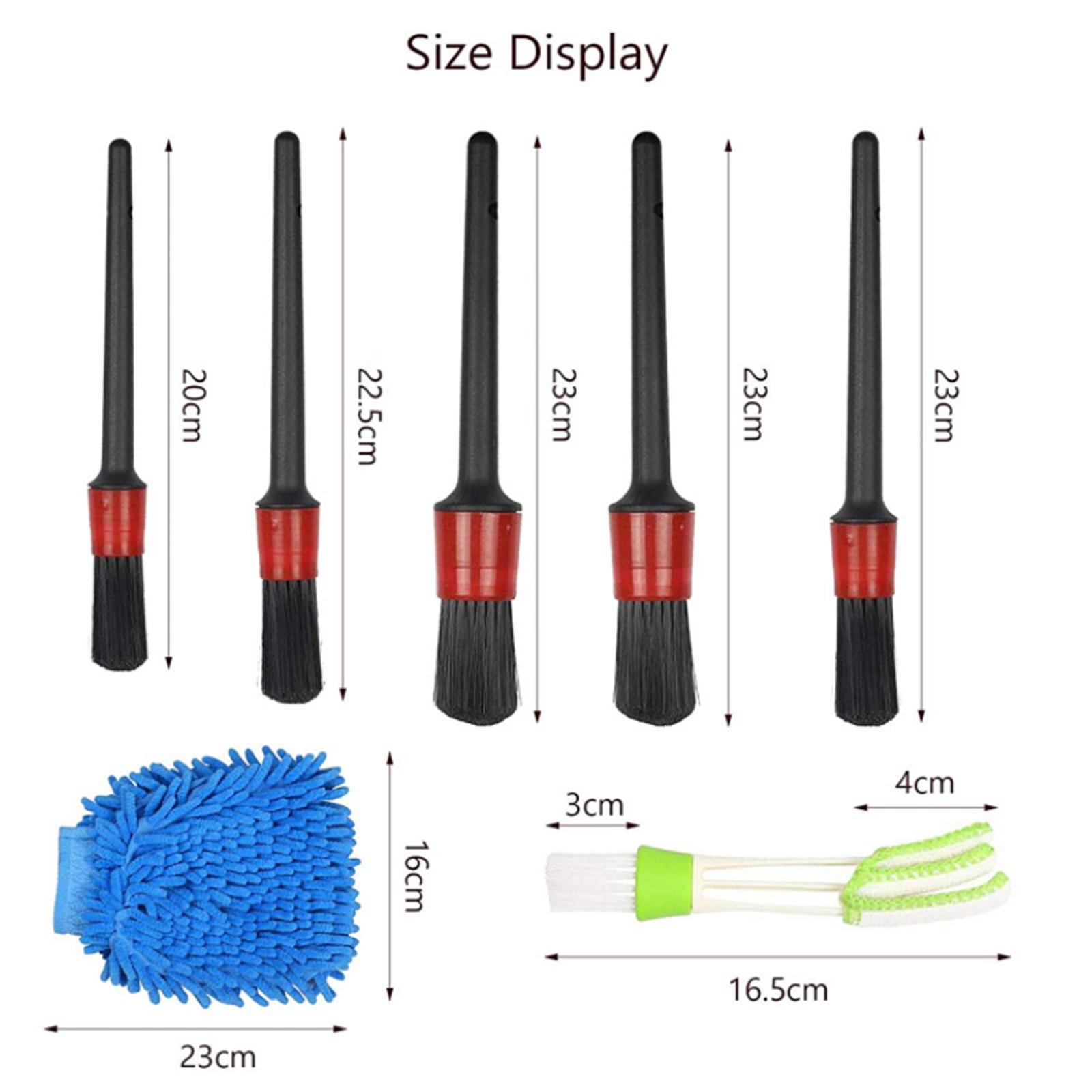 7  Car Detailing Brush Interior Cleaning  Cleaning Tools Kit