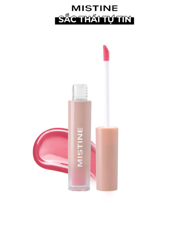 Son bóng, lâu trôi, bền màu đến 9h, dưỡng ẩm giúp môi căng mọng Mistine Choose Me Long Watering Lip Gloss 1.6g No.02