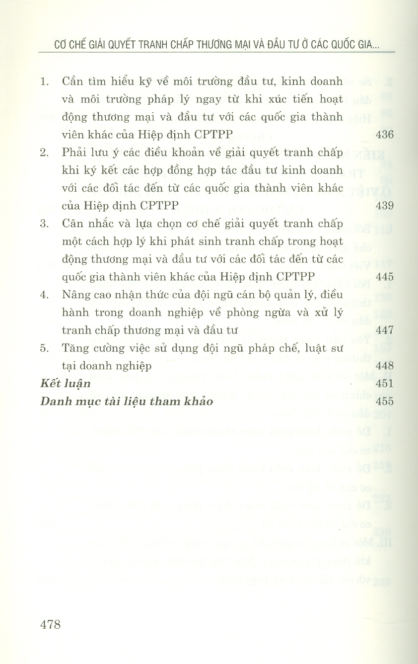 Cơ Chế Giải Quyết Tranh Chấp Thương Mại Và Đầu Tư Ở Các Nước Thành Viên Hiệp Định Đối Tác Toàn Diện Và Tiến Bộ Xuyên Thái Bình Dương (Sách chuyên khảo)