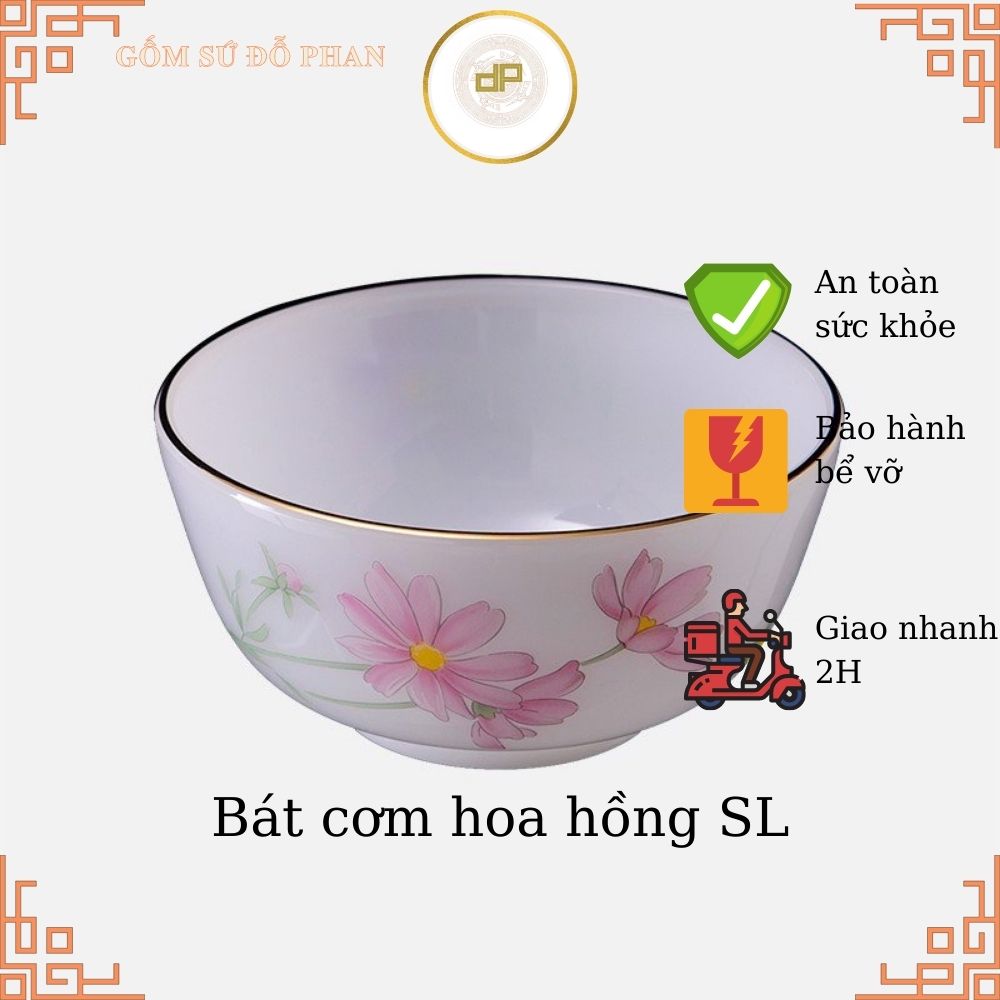 Bộ 6 bát ăn cơm Sứ Mỹ Thủy Tinh Ngọc cao cấp siêu nhẹ, an toàn, không chì không tạp chất Shop cam kết sản phẩm như hình 100% video quay thực tế