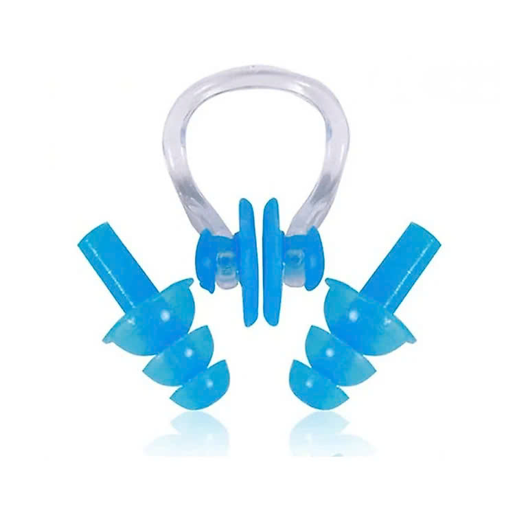 Bộ kit đi bơi bịt tai và bịt mũi  chất liệu Silicon cao cấp ( Giao màu ngẫu nhiên )