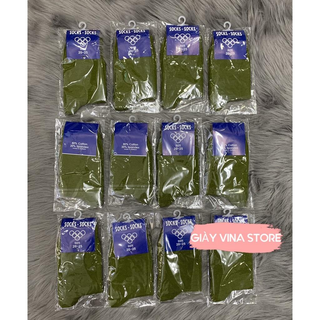 Tất Vớ xanh SQ CA BĐ , xanh dân quân , xanh dân phòng , thun COTTON ,ảnh thật , bảo đảm giao đúng hàng