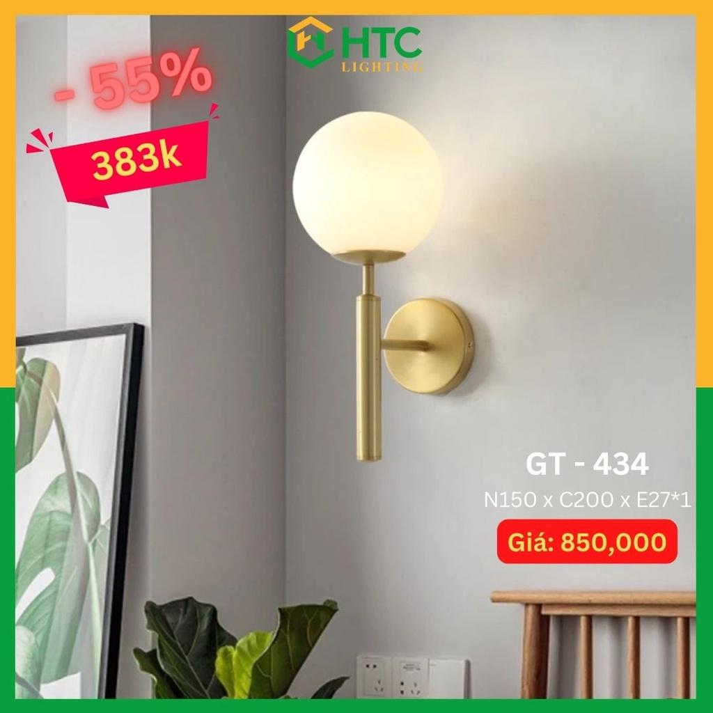 Đèn ốp tường, gắn vách thủy tinh, đế mạ vàng dùng trang trí phòng khách, phòng ngủ