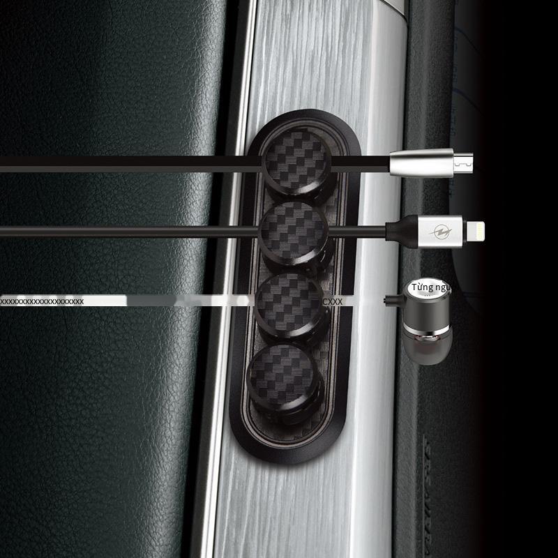 Thuận lợi nhất kết cấu sợi carbon đường hút từ tính tổ chức dòng clip dòng dữ liệu trung tâm lưu trữ quà tặng sáng tạo máy tính để bàn dòng hoàn thiện thẻ