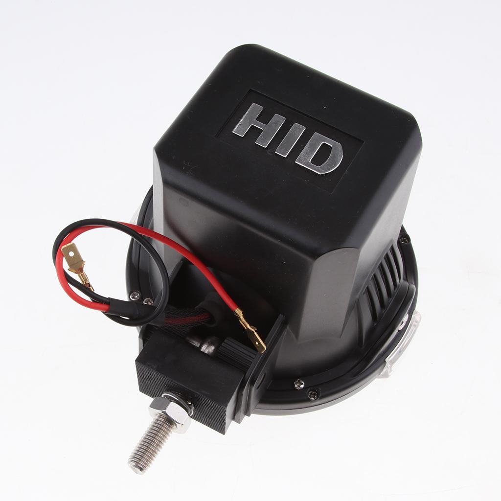 4 Inch 55W Flood Driving Lights HID Xenon 12V Trucks SUV Spot Work Light Black