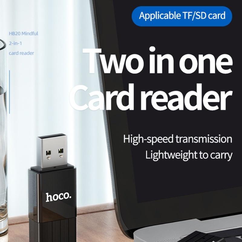Đầu Đọc Thẻ Nhớ Hoco 2 Trong 1 Usb 3.0 2.0 Sd Micro Sd / Tf