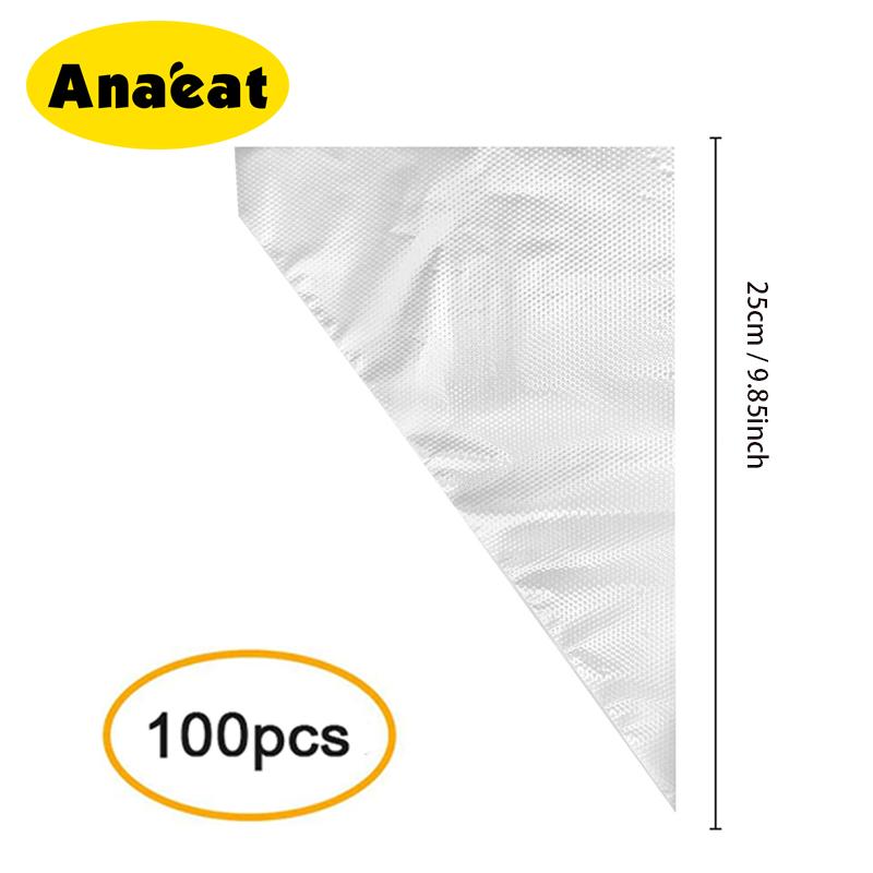 Set 100 Túi Bắt Kem ANAEAT Dành Cho Trang Trí Bánh Dùng Một Lần Tiện Lợi